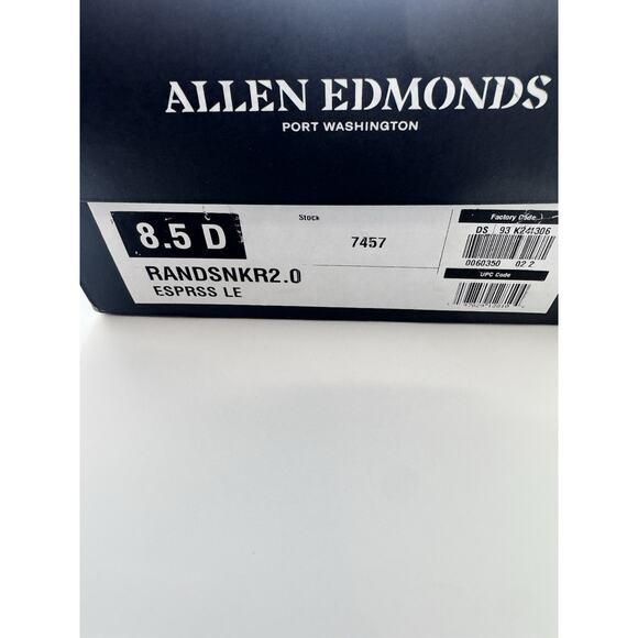 Allen Edmonds Randolph 2.0 Slip-on Sneaker Espresso Leather Size 8.5 D